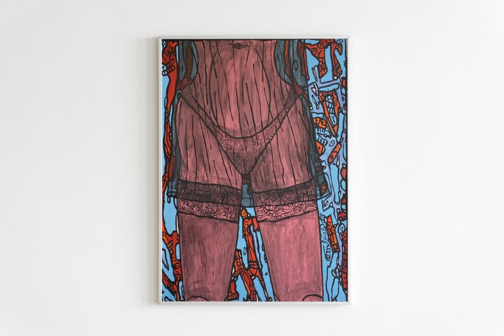 Robert combas jupe de nuit 1988