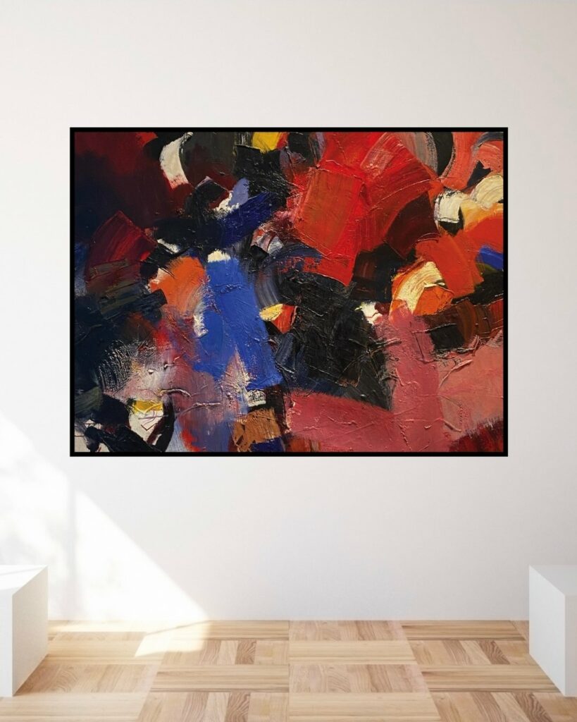 Jean Miotte Huile sur toile galerie jaf artiste francais