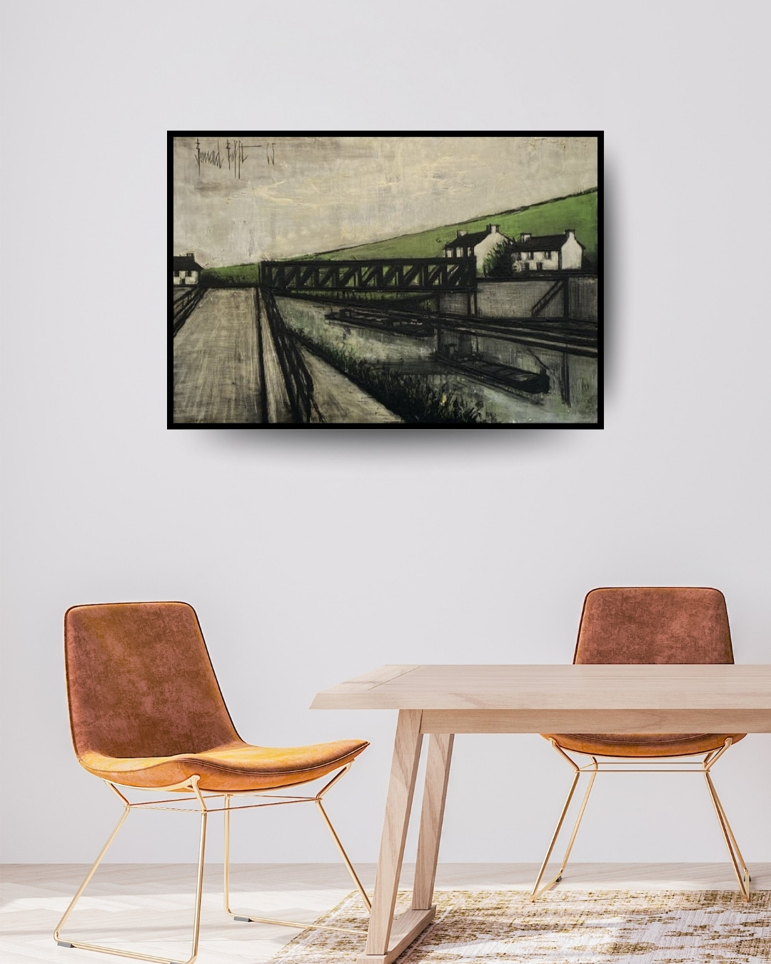 pont de fer aux environs st cast bernard buffet