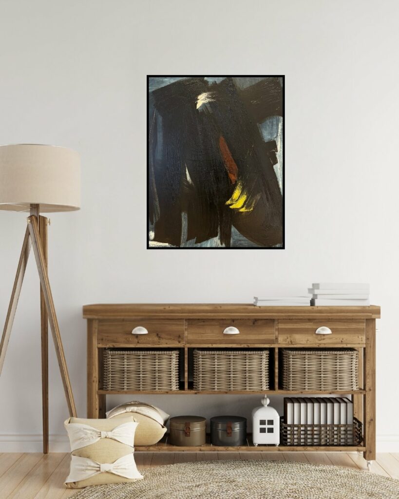 Gérard schneider Gérard Schneider Huile sur toile “OPUS 23 81 x 100 cm 1958