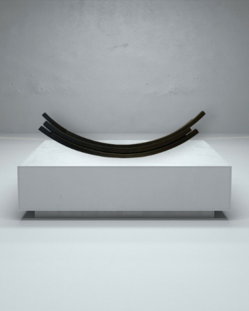 Bernar venet galerie jaf artiste francais sculpture