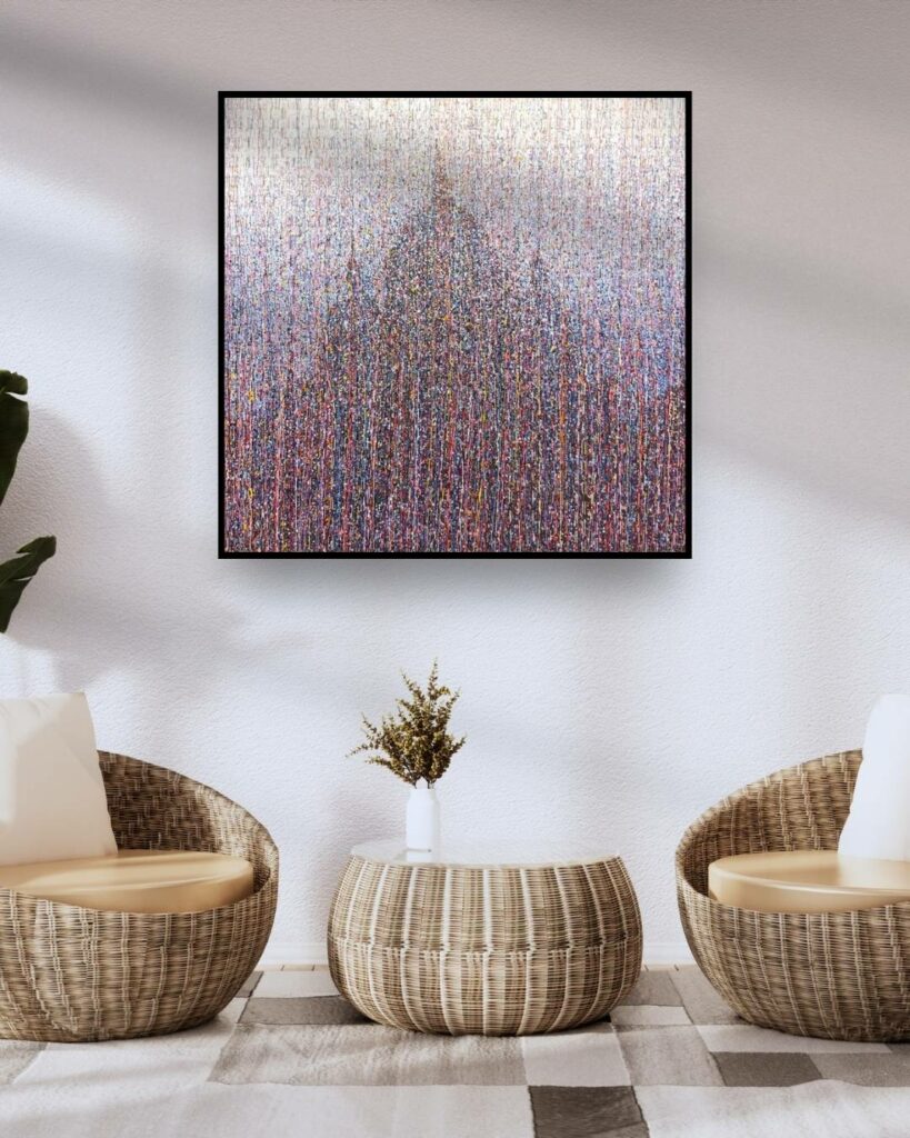 Artiste : Somsak Hanumas Titre : Montmartre Technique : Acrylique sur toile Dimensions : 150 X 150 N° d’archive : 2024 / 577 Année : 2024 galerie jaf