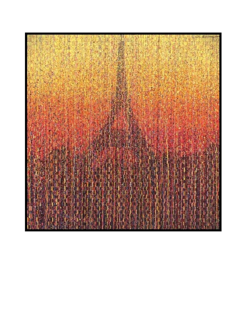 Artiste : Somsak Hanumas Titre : Paris - tour eiffel Technique : Acrylique sur toile Dimensions : 150 X 150 N° d’archive : 2024 / 578 Année : 2024 galerie jaf