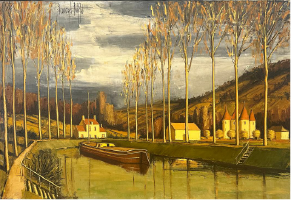 canal en automne bernard buffet galerie jaf
